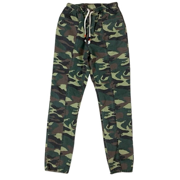 Sundry Camo Utility Jogger Pants 0 XS Military Inspired Drawstring Tapered - Picture 1 of 7